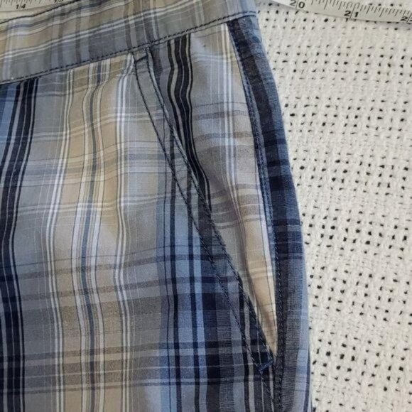 Weatherproof Sz. 38 Blue Striped with Pockets Shorts - Picture 5 of 10